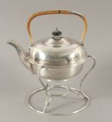 Teekanne auf Gestell, Metall versilbert, England, um 1920, Nachlass Grillo
