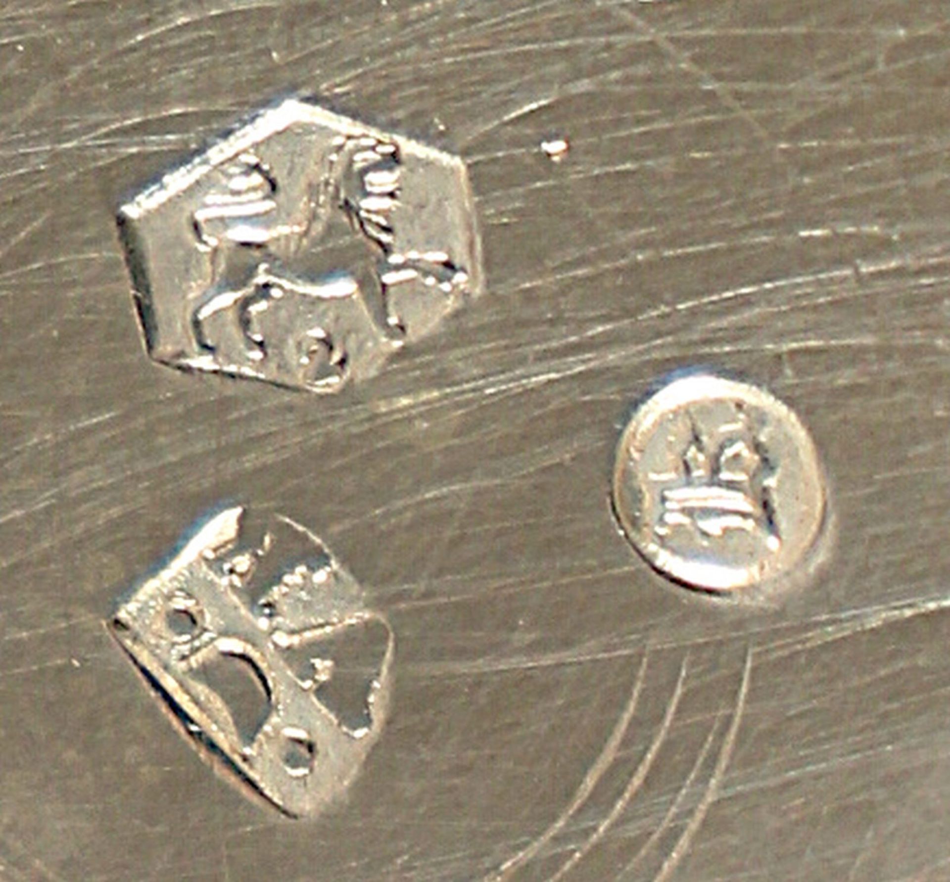 kleine Henkelschale, 833/ooo, Niederlande, 1886 - Bild 2 aus 2