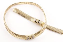 Demi Parure, 750/ooo Gelbgold und Weißgold, Patriarca, Düsseldorf