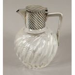 Karaffe, Glas, Montierung 925/ooo, London, 1889