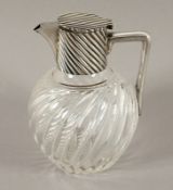 Karaffe, Glas, Montierung 925/ooo, London, 1889