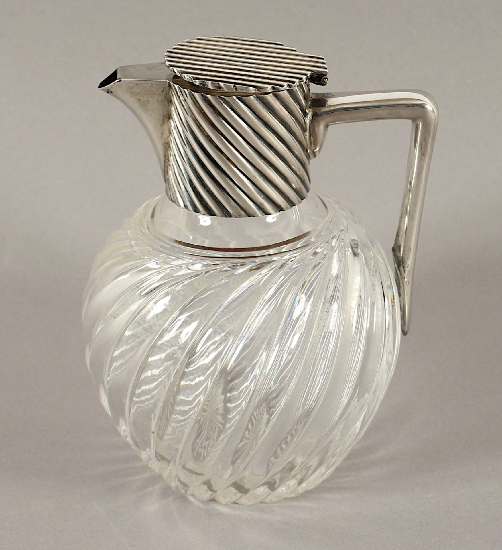 Karaffe, Glas, Montierung 925/ooo, London, 1889