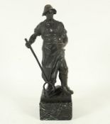 Eisenhüttenarbeiter, Bronze, sign. 