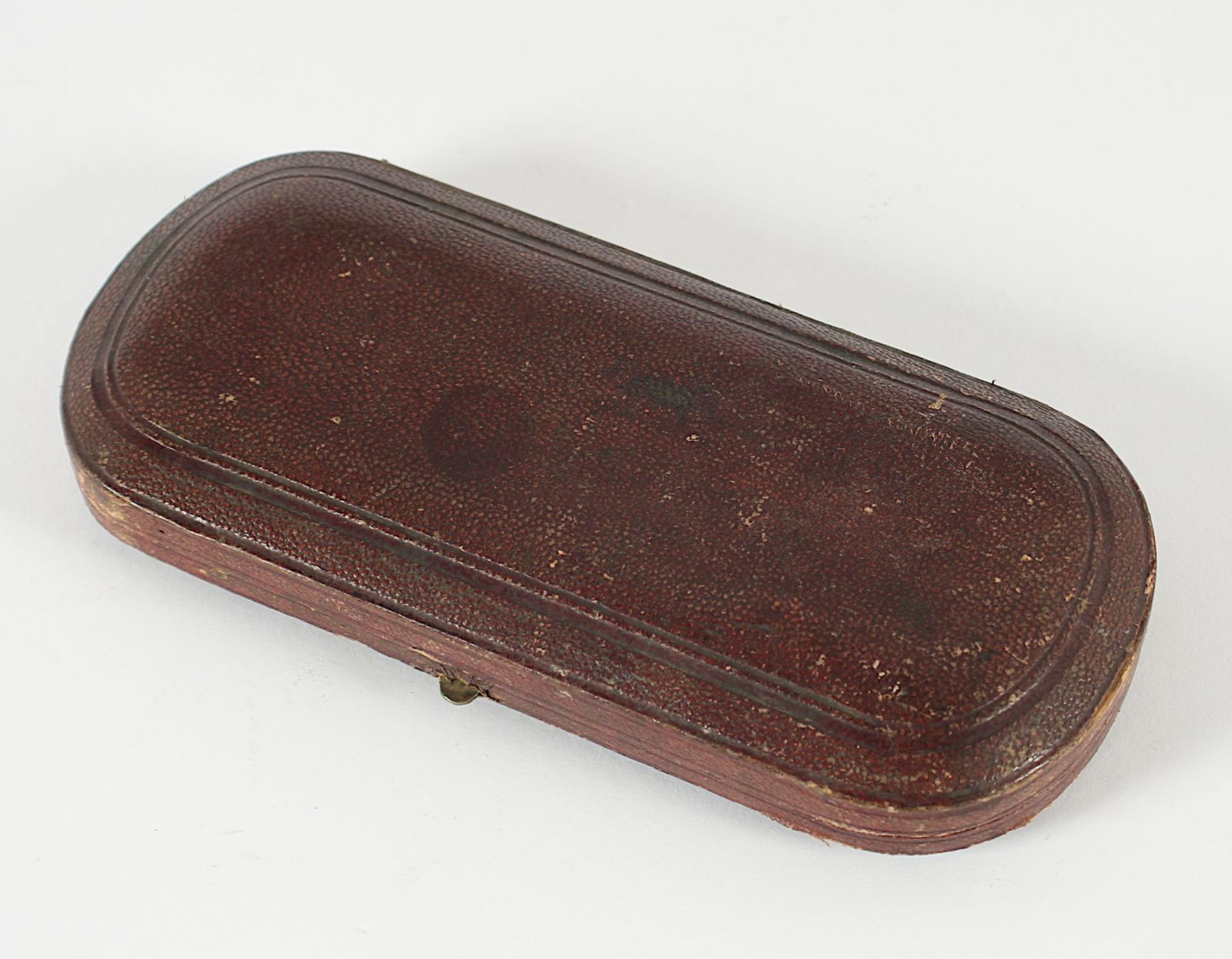 Kinderbesteck, Silber 925/ooo, Griffe Perlmutt, Etui, Birmingham, 1875, Nachlass Grillo - Bild 3 aus 3