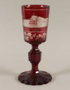 Pokal "Weltausstellung London 1851", Böhmen, um 1850, Nachlass Grillo
