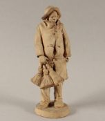 Figur "Besenmacher", Terracotta, in der Art von Guiseppe und Giacomo Vaccaro, Italien, 19./A.20.Jh.