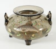 Henkelvase, Glas, Auguste Jean, Paris, Nachlass Grillo
