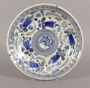 Schale, Fayence, Alcora, um 1700