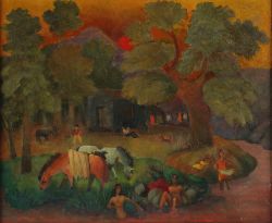 Mense, Carlo (1886-1956), "Expressionistische Landschaft"