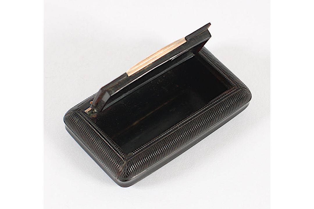 Tabatiere, Schildpatt, Gold, deutsch, 19.Jh. - Bild 2 aus 3