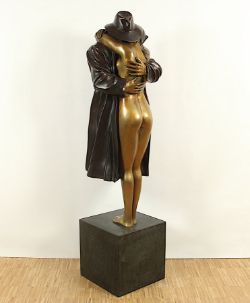 Bruni, Bruno (*1935), "Stranger in the Night", Bronze, 2000