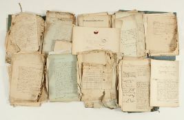 Kiste mit Dokumenten, meist Militaria, um 1848/49