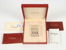 Feuerzeug, Edelstahl, Dupont, Original Box und Papiere