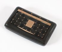 Tabatiere, Schildpatt, Gold, deutsch, 19.Jh.