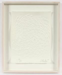 Uecker, Günther, "Spirale", Nagelprägung