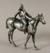 Jockey auf Pferd, England, E.19./A.20.Jh.