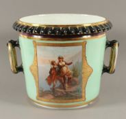 großes Cachepot, wohl Österreich, E.19.Jh.