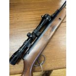 A BSA .22 air rifle, with a Nikko Crown 4 x 32 scope