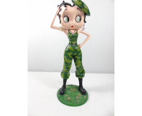 Betty Boop in the army approx. 13"
