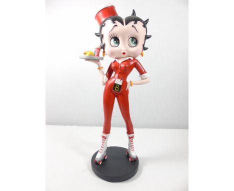 Betty Boop figure as a roller skating waitress approx. 13"