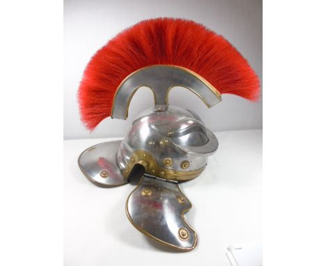 Reproduction metal Roman Centurion helmet