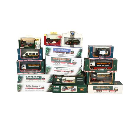 A quantity of Corgi Classics, Days Gone, Trackside, Atlas Editions diecast vehicles, all Eddie Stobart related in nature, inc