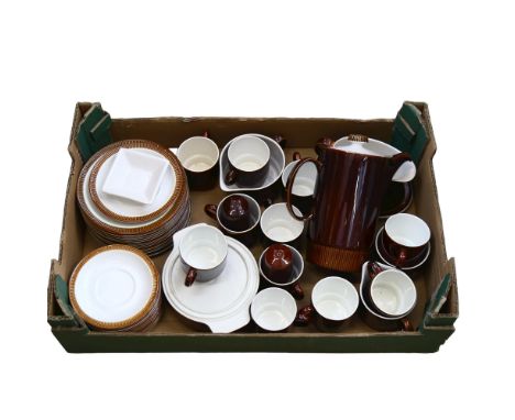 Poole Pottery coffee set and matching dinnerware 