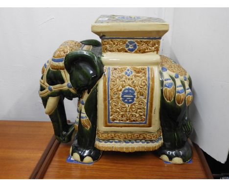 Ceramic Elephant Seat 