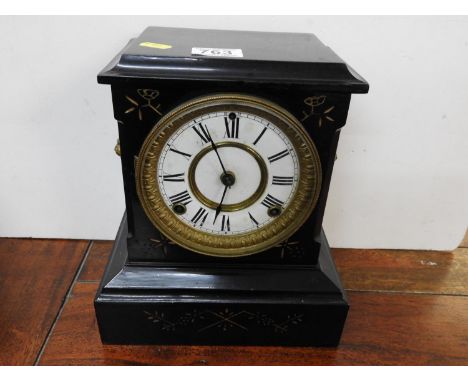 Slate Mantel Clock 