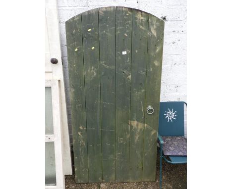 Arched Top Wooden Garden Gate 