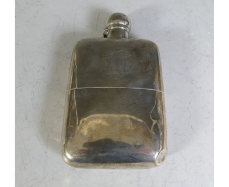 A Victorian silver Hip Flask, by Goldsmiths &amp; Silversmiths Co (William Gibson &amp; John Lawrence Langman), hallmarked Lo