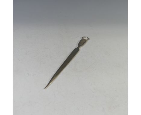 A Victorian silver Meat Skewer, by Henry Wilkinson &amp; Co. hallmarked Sheffield 1863, of traditional form, the tip distorte