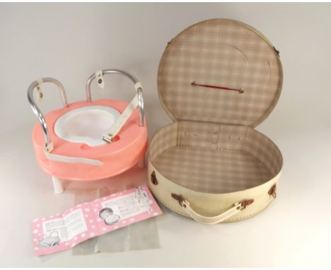 BABY-NOV. A 1950/60's Baby-Nov portable potty in carrying case, with original leaflet &amp; bags.
