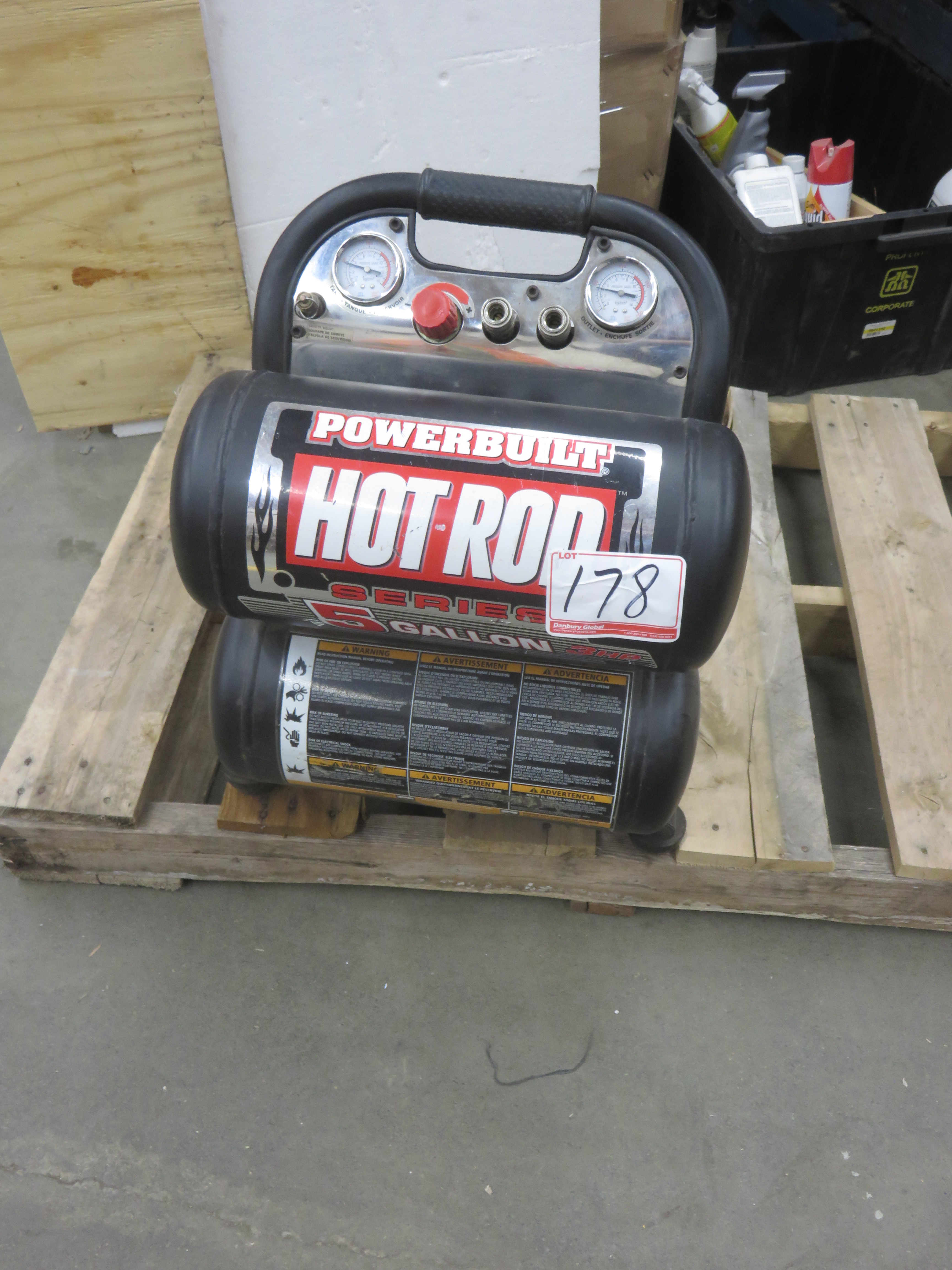 POWER BUILT HOT ROD 5 GAL ELECTRIC AIR COMPRESSOR