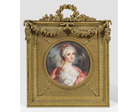 Jean Antoine Laurent (1763 Baccarat - 1832 Èpinal)Porträt von Marie Adélaide de Bourbon als DianaOvalbildnis der französische
