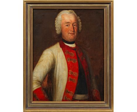 Deutscher Porträtmaler (Tätig im 18. Jh.)Barock-Porträt eines adeligen HerrenRepräsentatives, höfisches, halbfiguriges Bildni