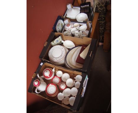 A Royal Worcester Regency part tea and coffee service, an Aynsley Cottage Garden part coffee service, Villeroy & Boch tureen/