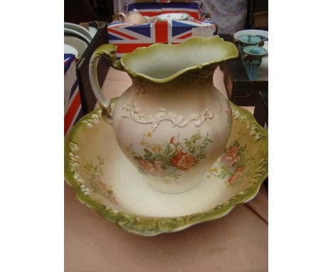 A wash basin and jug "Cyprus". 