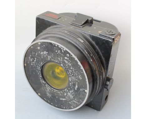 A BLACK PAINTED WILLIAMSON 'TYPE F.49 MK2' MILITARY CAMERA, fitted with a 'Ross' survey lens Buyers - for shipping pricing on