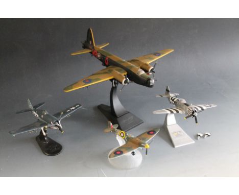 A COLLECTION OF DIECAST AIRCRAFT, to include a Corgi Lancaster, Corgi F47 Thunderbolt and Corgi Spitfire etc. (4) Buyers - fo