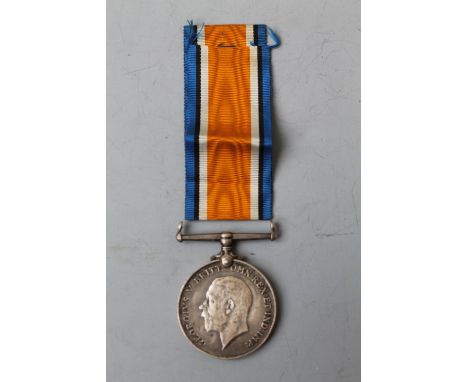 A WWI BRITISH WAR MEDAL, named '11803 Pte J. Burgwin, S. Staffs R' Buyers - for shipping pricing on this lot, visit www.cuttl