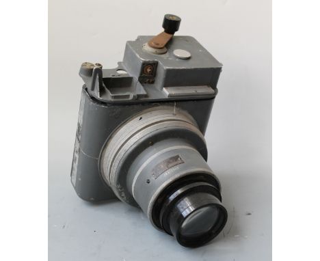 AN AIR MINISTRY MARKED AIR CRAFT CAMERA, grey painted body with A.M. plaques Buyers - for shipping pricing on this lot, visit
