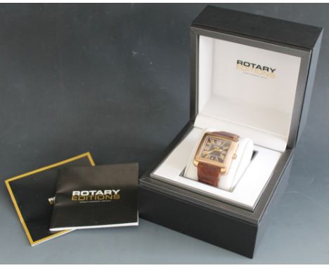 A ROTARY 'EDITIONS' GENTLEMAN'S AUTOMATIC WRISTWATCH, in box of issue with papers, S/D Buyers - for shipping pricing on this 