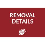 All items must be removed no later than Friday, April 19. All removal is strictly on an appointment