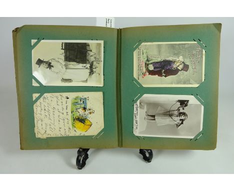 Early 20th Century postcard to include Comical, Topographical, portraiture and other subjects in one album    Condition Repor