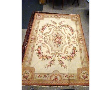 Large French Aubusson style wall hangings/ tapestry, 264cm x 374cm      Condition Report   Click here for further images, con