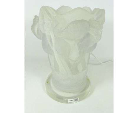 Resin moulded Elephant table lamp H30cm    Condition Report   Click here for further images, condition, auction times & deliv