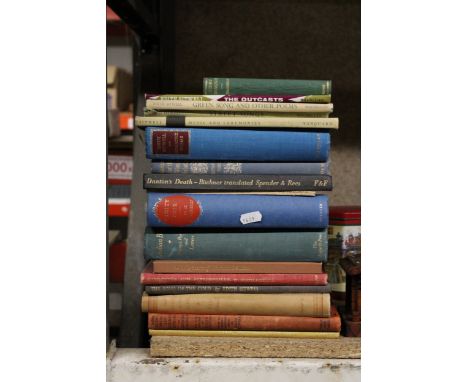 A QUANTITY OF VINTAGE BOOKS TO INCLUDE VANITY FAIR, ESSAYS, POEMS AND LETTERS, ETC