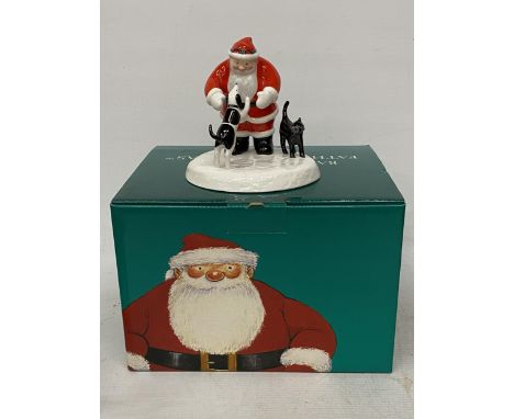 A COALPORT CHARACTERS FIRST EDITION FATHER CHRISTMAS MY BEST FRIENDS FIGURE WITH ORIGINAL BOX