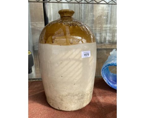 A VINTAGE STONEWARE VESSEL BEARING THE NAME ALEX MACDONALD INVERNESS